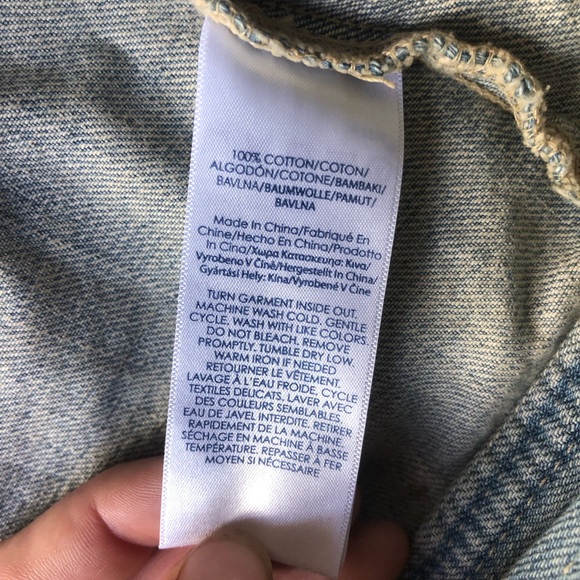 Chaps Faded Denim Vest - Picture 8 of 12